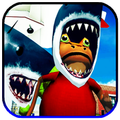 amazing Funny Frog Shark Fighter icon