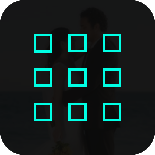 Square cut photo editor icon