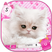 Pink Lovely Cat Keyboard icon