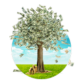 Falling Money Live wallpaper أيقونة