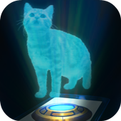 Cat 3D Hologram Simulator icon