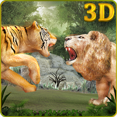 Wild Big Cats Fighting Challenge 2: Lion vs Tigers icon