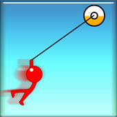 Stickman Star Hook - Bounce and Jump Swing Game icon
