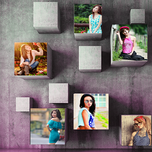 photo mixer and editor 3d icon