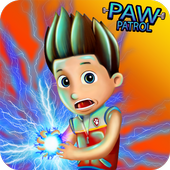 puppy rider paw games icon