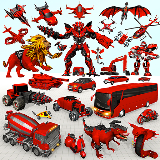 Lion-Roboter-Auto-Spiel icon