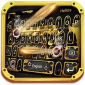 Golden Gun 🔫and Bullet Keyboard Theme on 9Apps