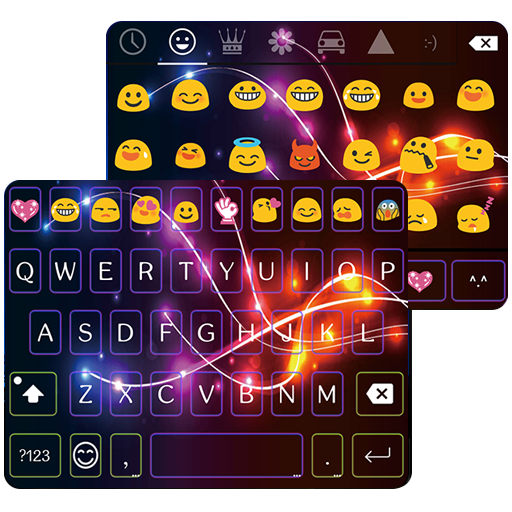 Neon Electric Emoji Keyboard icon