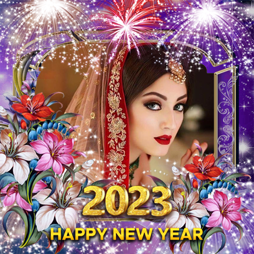 2023 New year photo frame icon
