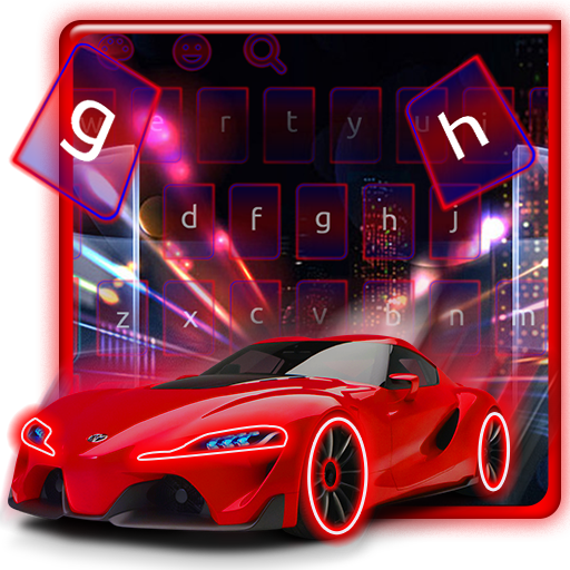Racing Red Car Keyboard Theme icon