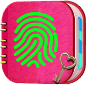 Secret Diary with Fingerprint أيقونة