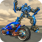 US Police Cop Moto Robot Transform Gangster Chase icon