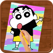 How to Drawing :Shinchan icon