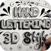 HAND LETTERING 3D FOR BEGINNER icon