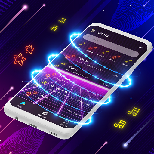 Neon Messenger for SMS - Color Messages icon