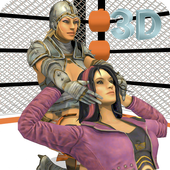 Women Wrestling Revolution 3D:Real Ring Fighting icon