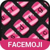 Pink Black Emoji Keyboard Theme for Girls on 9Apps