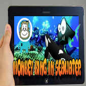 Monkey King in seawater icon