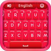 Red Plastic Keyboard