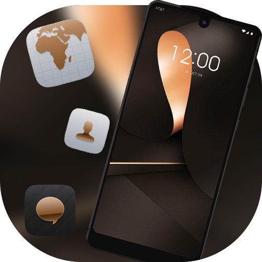 Элегантная деловая черная яркая тема Find X иконка