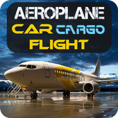 Airplane car cargo 3d simulator : Car transpoter icon