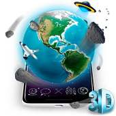 3D Earth Asteroid in Space Live Theme on 9Apps