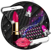 Pink Lipstick Keyboard Theme on 9Apps