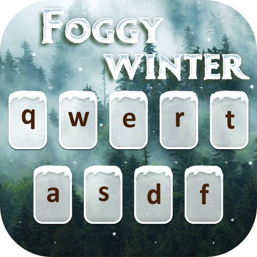 Foggy winter animated keyboard icon