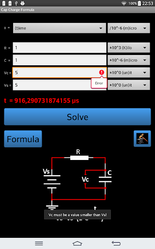 Capacitor Charge Formula screenshot 8