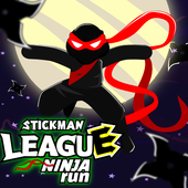 Stickman League Ninja Running icon