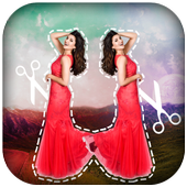 Cut paste photo editor icon