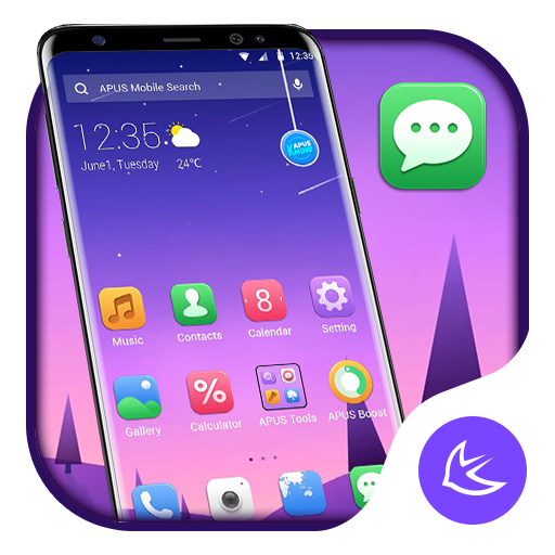 Simple gradient APUS Launcher theme icon