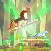 Unicorn Runner 2D - Horse Run icon