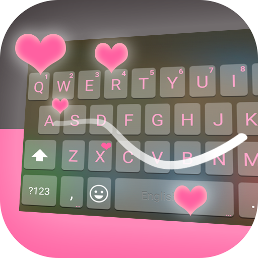 Calm Black &amp; Pink Keyboard icon