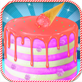 Ice Cream Cake Cone Maker Kids - Cooking Game icon