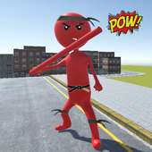 Stickman Rope Hero Sword Fighting- Crime Simulator