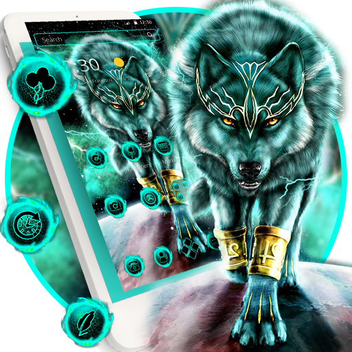 Blue Magic Wolf King Theme icon