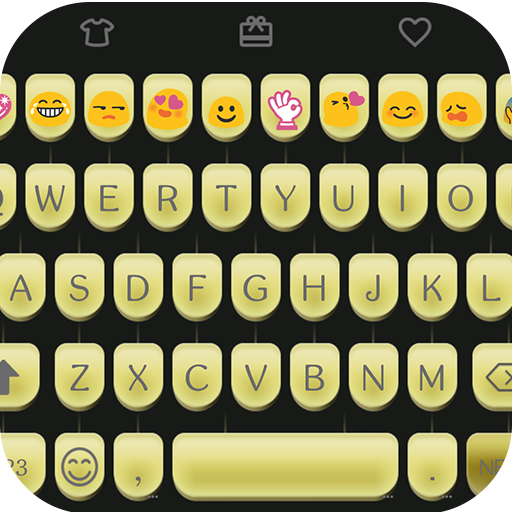 Yellow Type Writer Keyboard icon