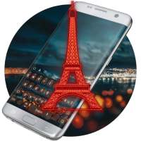 Paris Neon night  Eiffel Keyboard on 9Apps