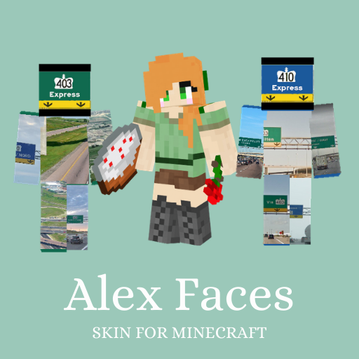 Skin Alex Faces for Minecraft PE icon