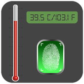 Finger Print Body Temperature icon