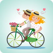 Girlfriend &amp; Boyfriend Bicycle icon