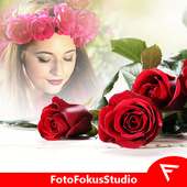 Romantic Rose Photo Frame on 9Apps