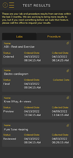 EPIC Health Application screenshot 4