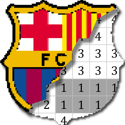 Football Logo Color by Number - Soccer Pixel Art أيقونة