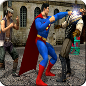 Superhero Man Crime Fighter icon