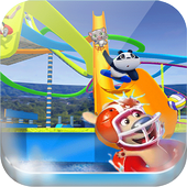 Waterpark io Animals 3D slide race game icon