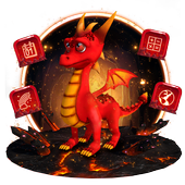 Animated Red Cartoon Dragon Launcher icon