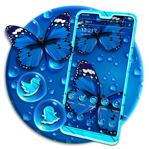 Blue Butterfly Launcher Theme icon
