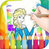 Coloring Barbie Princess Book icon